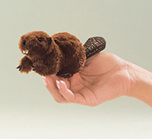 OUT OF STOCK/UNAVAILABLE Mini Beaver Finger Puppet