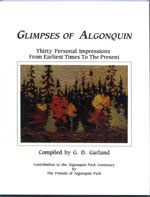 OUT OF STOCK/UNAVAILABLE Glimpses of Algonquin
