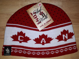 OUT OF STOCK/UNAVAILABLE Winter Hat Canada Red