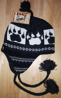 OUT OF STOCK/UNAVAILABLE Winter Hat Wolf Paw Print