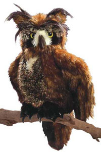 OUT OF PRINT/UNAVAILABLE Great Horned Owl Puppet