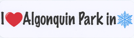 I Love Algonquin in Winter - Icon Sticker