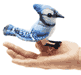 Mini Blue Jay Finger Puppet